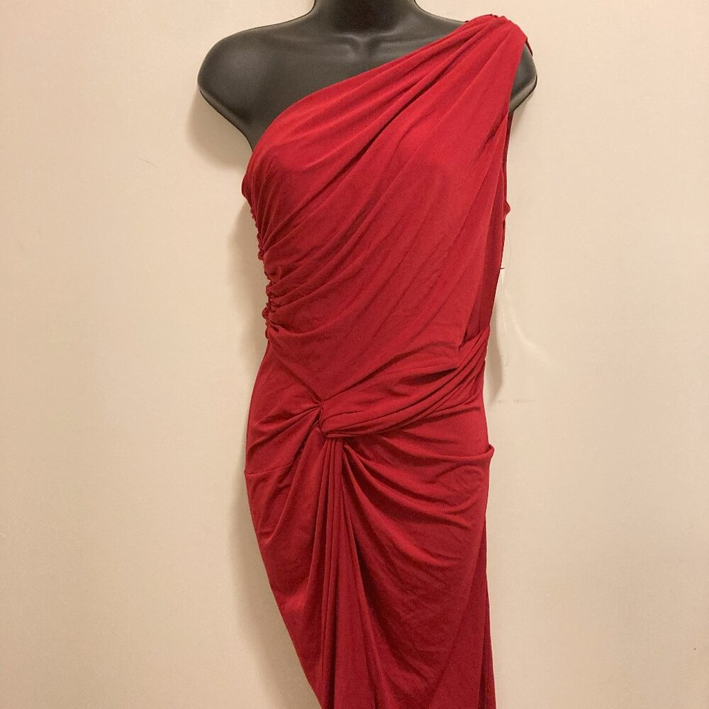 RED Off the Shoulder Party Dress